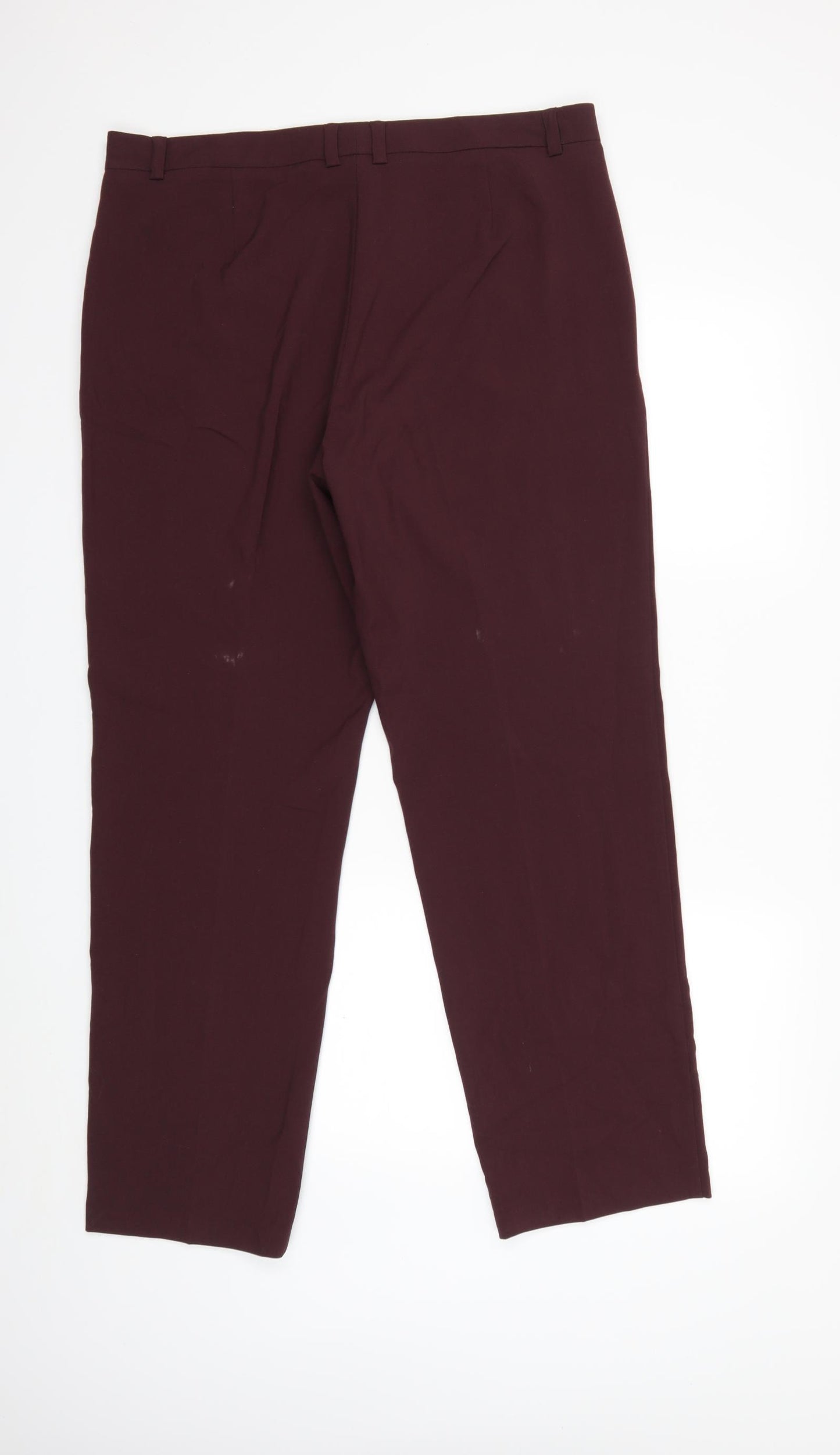 Marks and Spencer Womens Red   Trousers  Size 16 L30 in