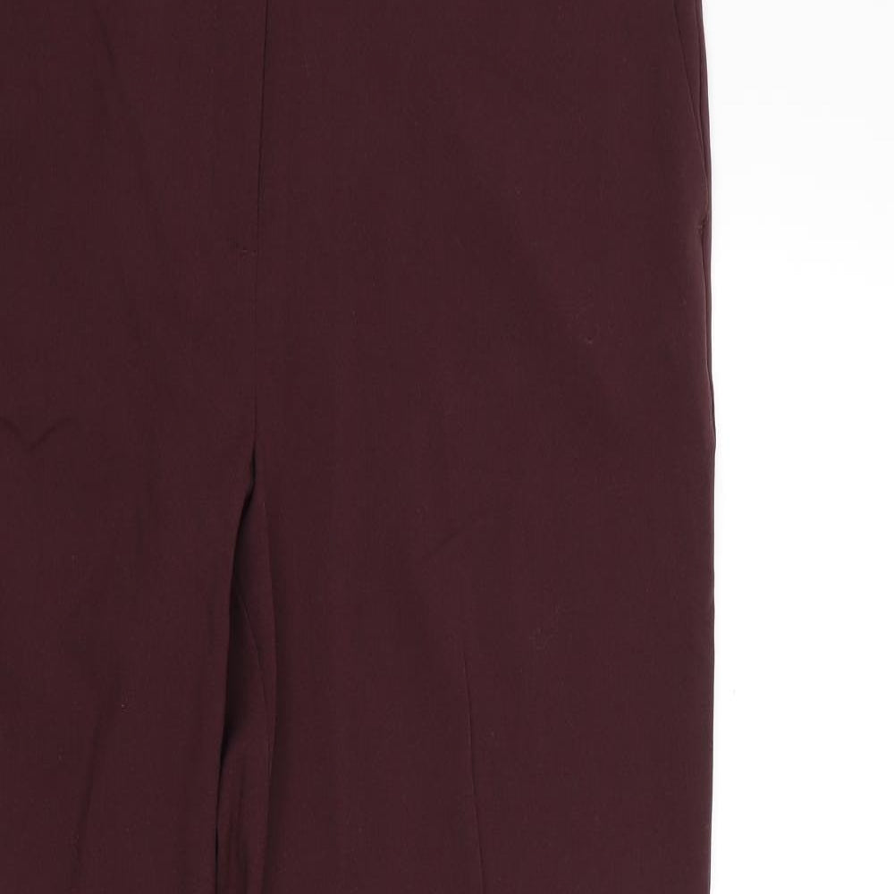 Marks and Spencer Womens Red   Trousers  Size 16 L30 in