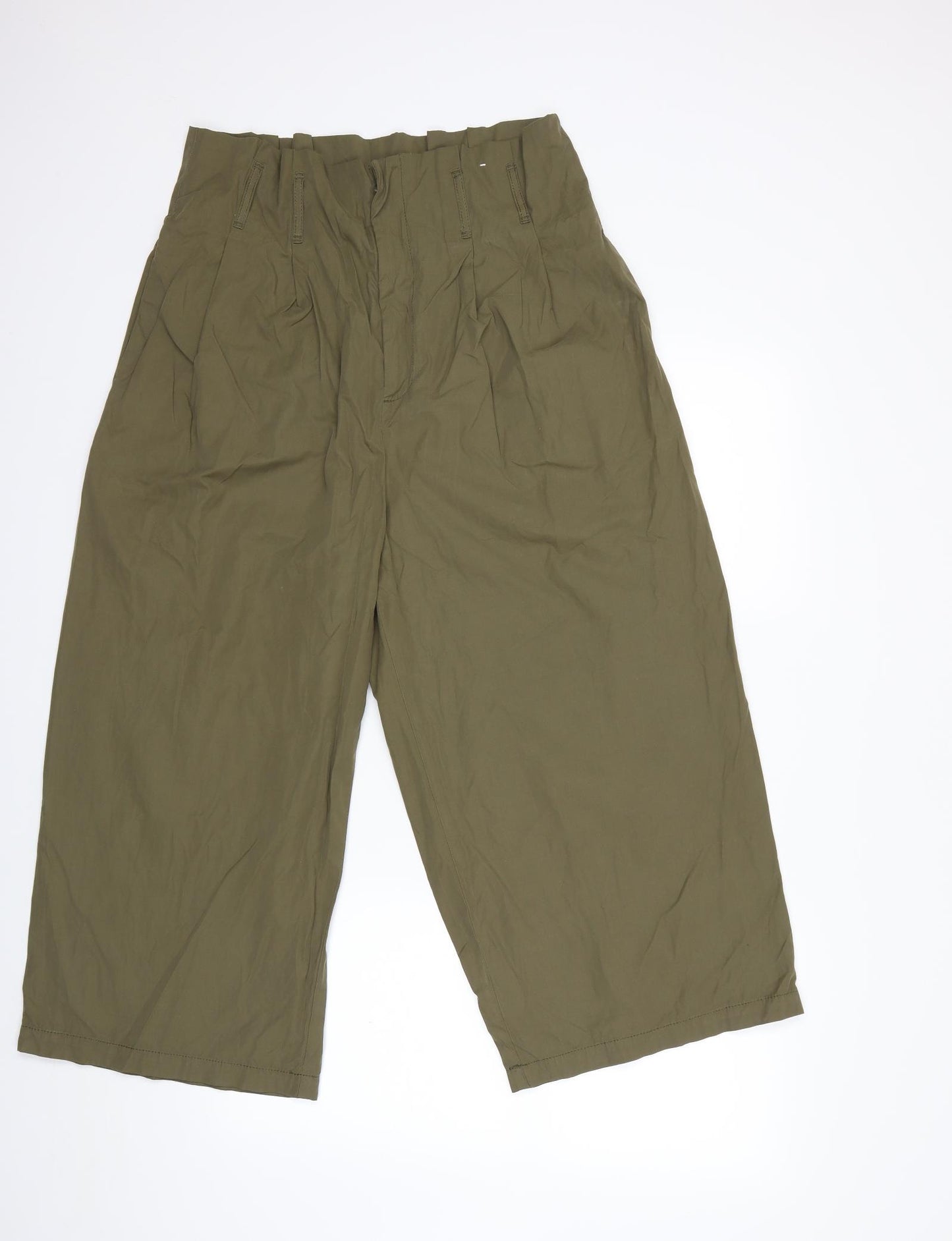 Primark Womens Green   Cropped Trousers Size 16 L25 in