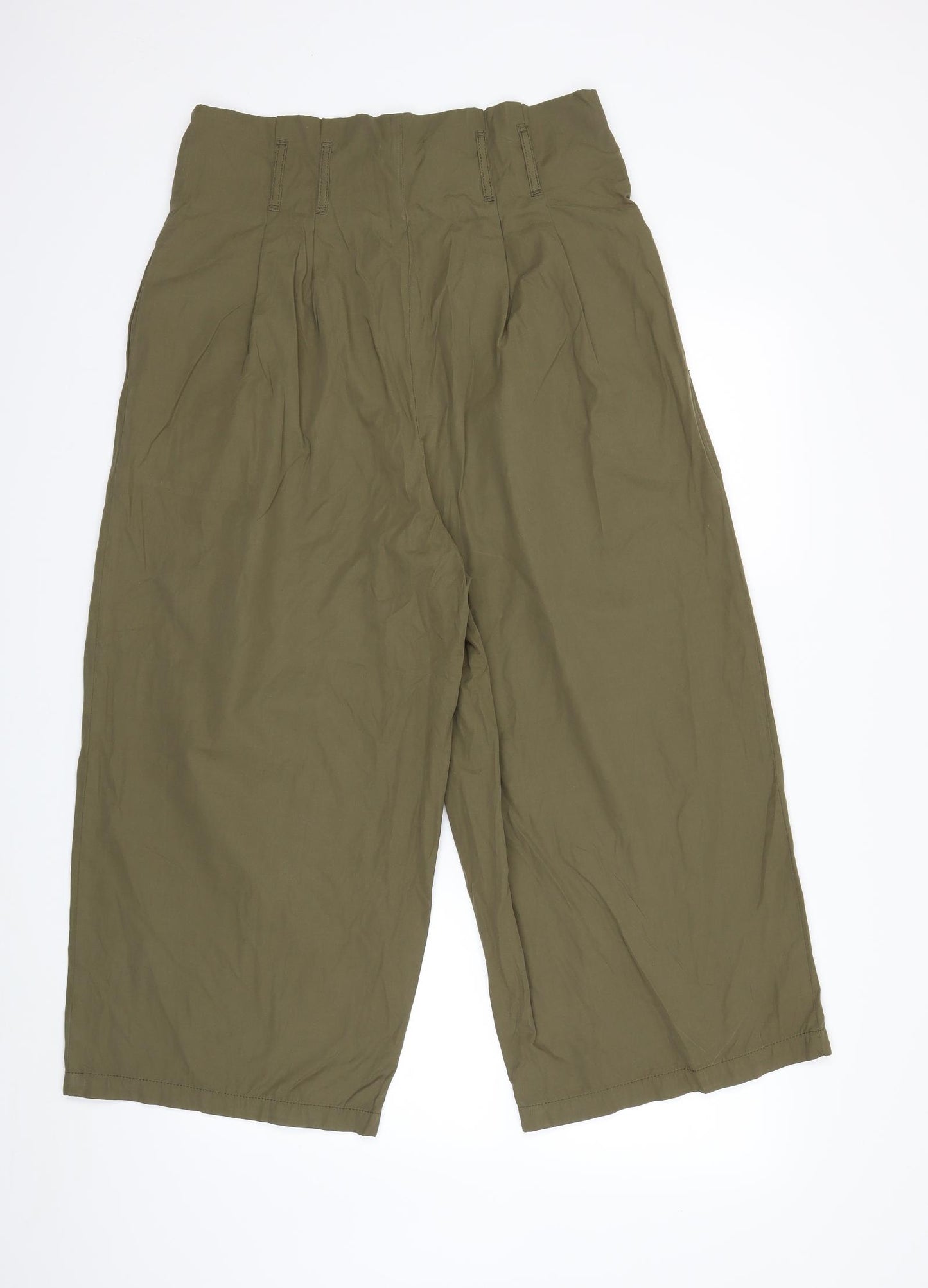 Primark Womens Green   Cropped Trousers Size 16 L25 in