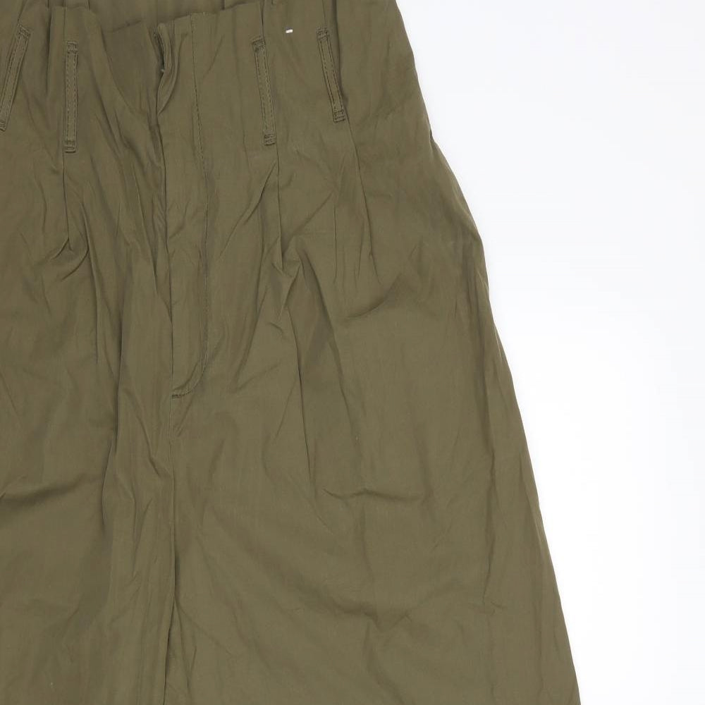 Primark Womens Green   Cropped Trousers Size 16 L25 in