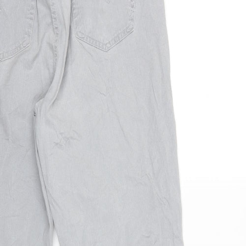 Angels Womens Grey  Denim Straight Jeans Size 16 L28 in