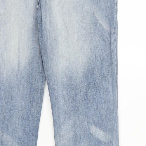 Multiblu Womens Blue  Denim Straight Jeans Size 40 in L32 in