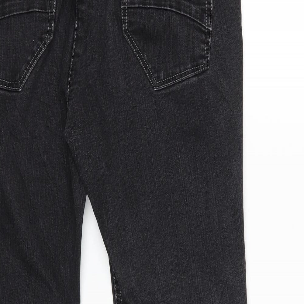 ZERRES Womens Black  Denim Straight Jeans Size 10 L25 in