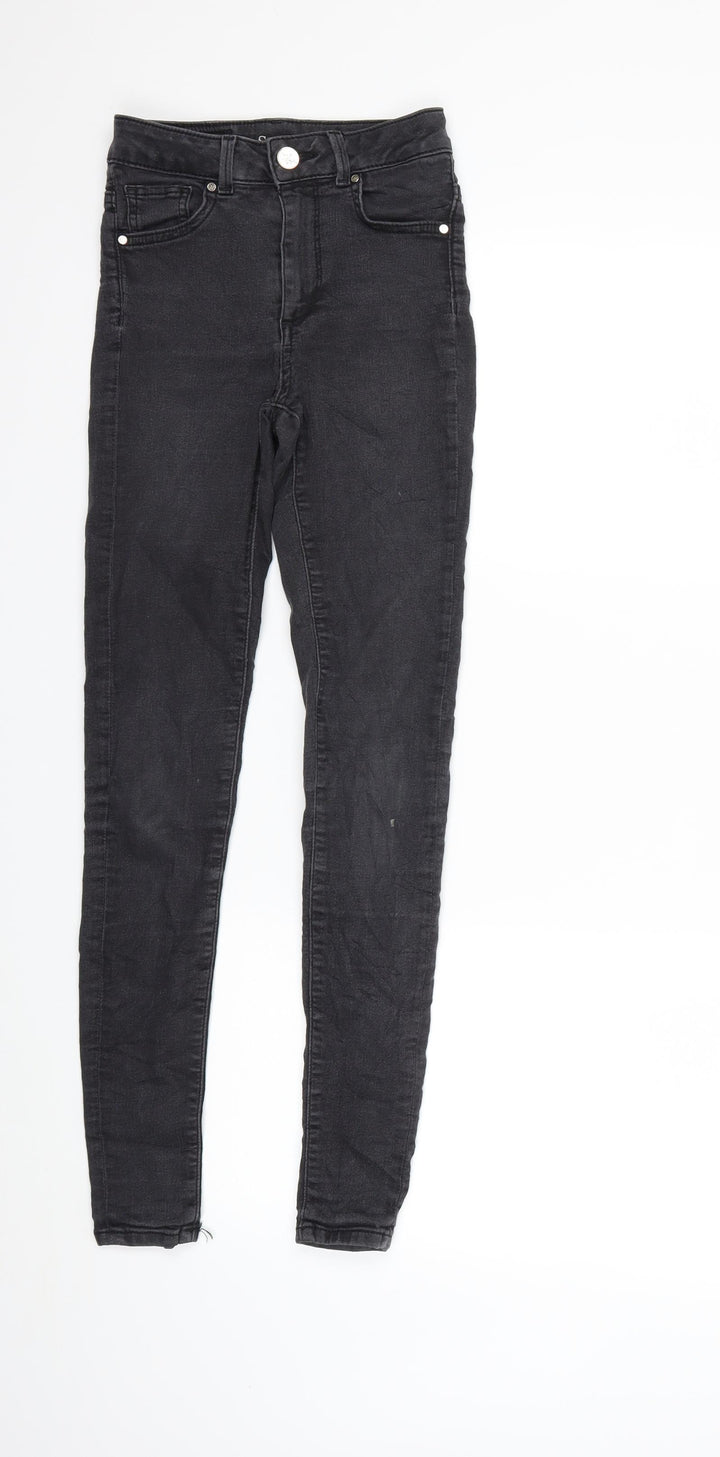 Preworn Womens Grey Denim Skinny Jeans Size XS L27 in