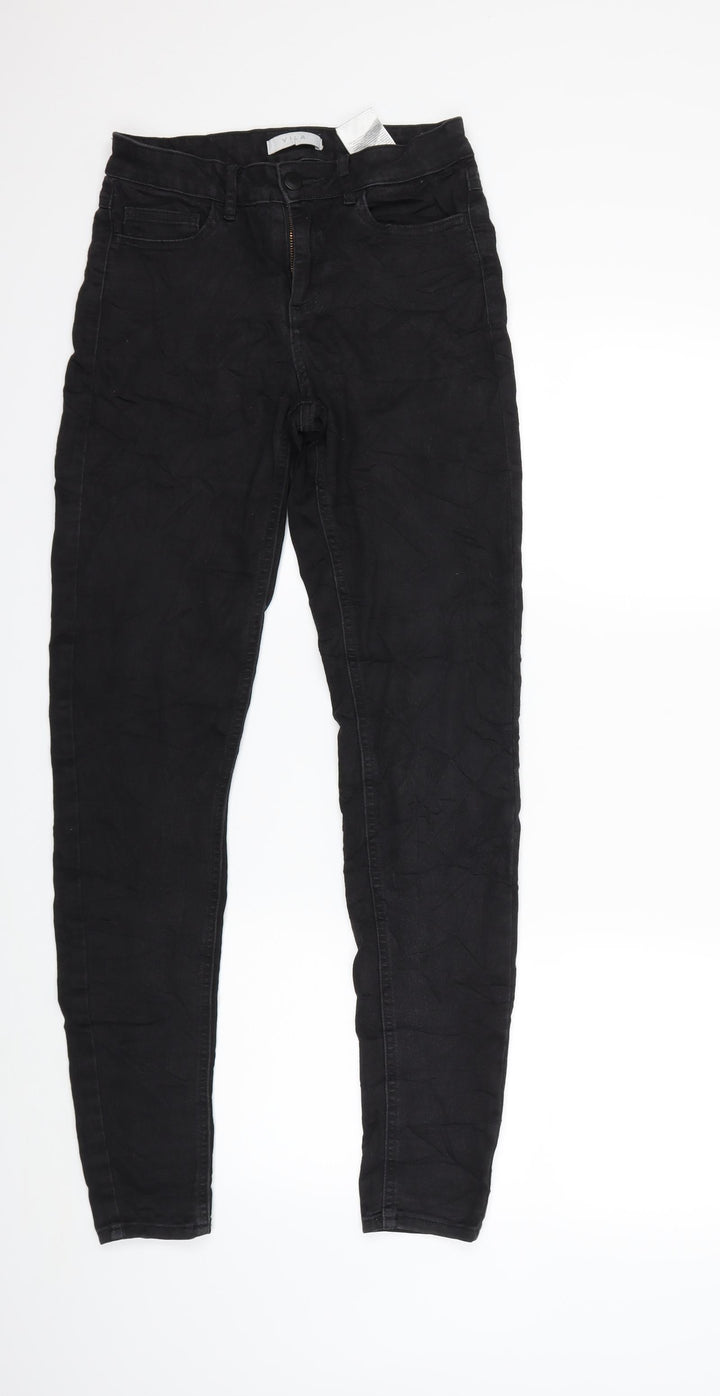 villa Womens Black Denim Skinny Jeans Size S L30 in