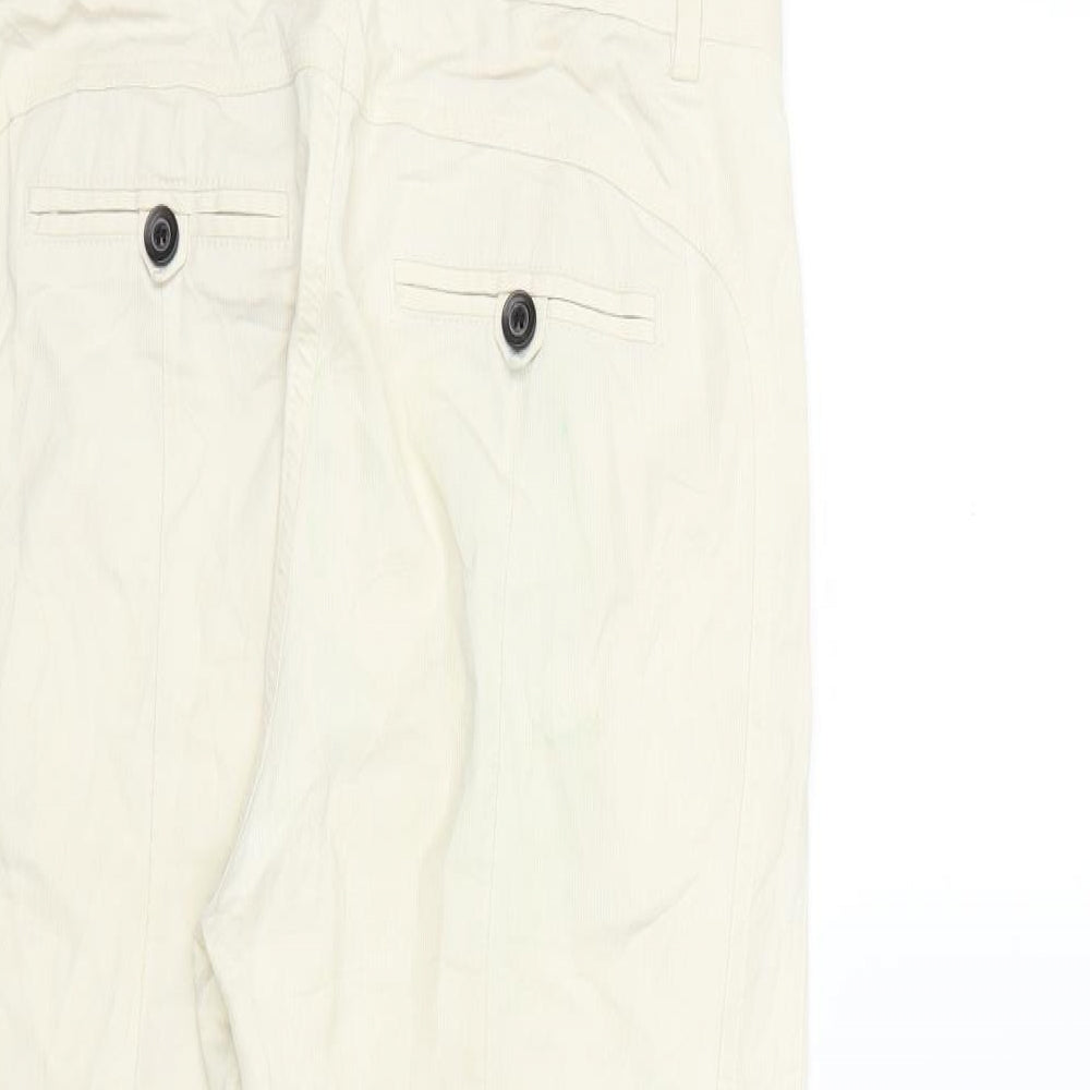 Zara Womens Ivory   Trousers  Size S L27 in