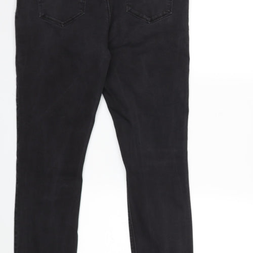 ASOS Womens Black  Denim Skinny Jeans Size 14 L31 in