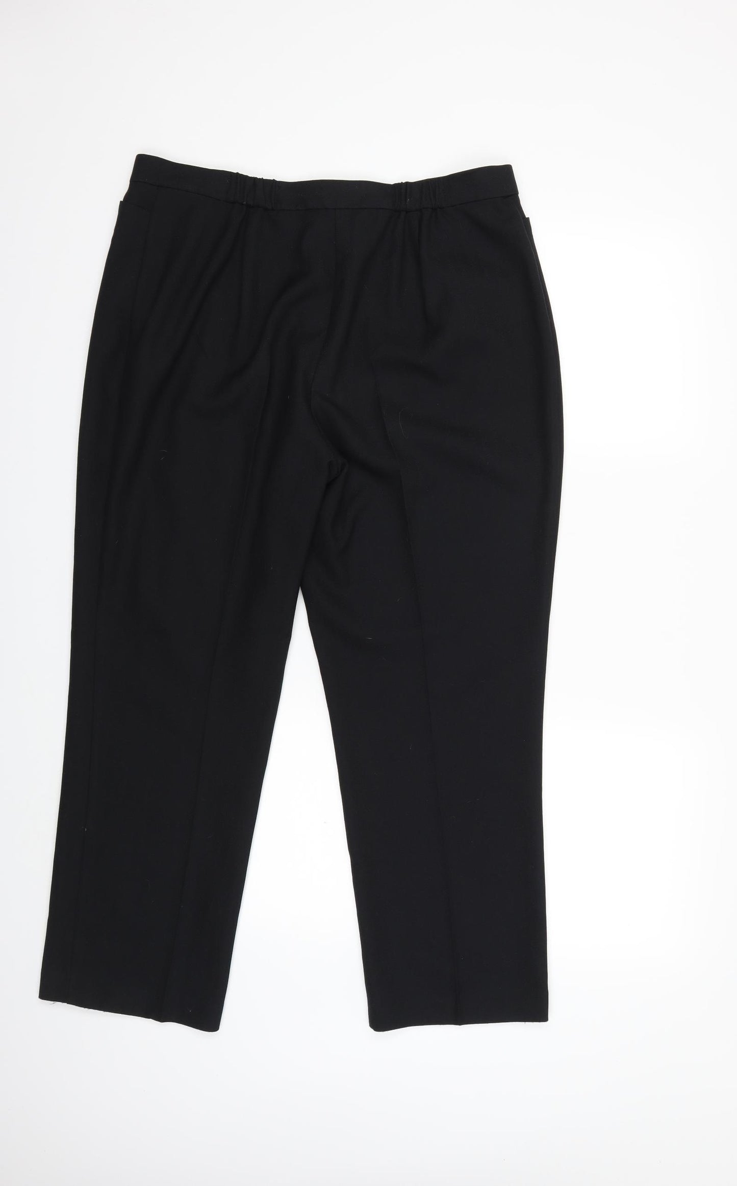 Marks and Spencer Womens Black   Trousers  Size 16 L26 in