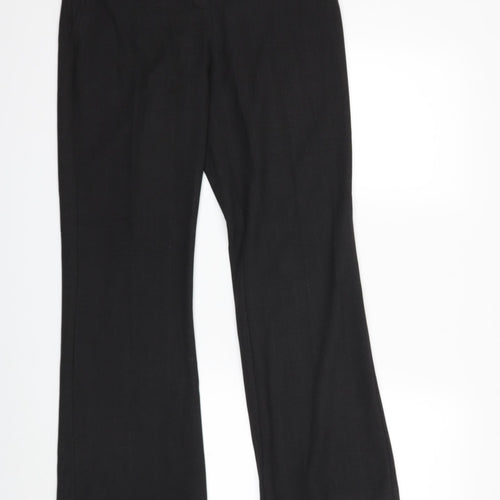 AMARANTO Womens Black Striped  Trousers  Size 12 L30 in
