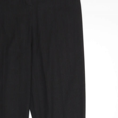 AMARANTO Womens Black Striped  Trousers  Size 12 L30 in