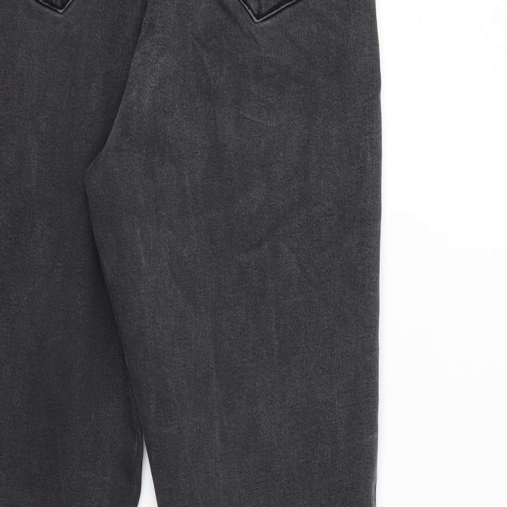Denim & Co. Womens Black  Denim Skinny Jeans Size 14 L27 in