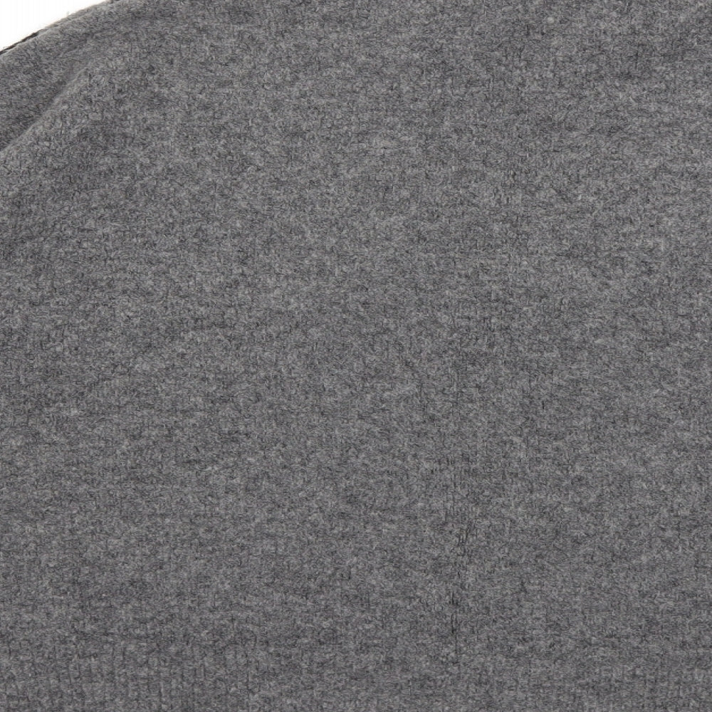 Marks and Spencer Womens Grey Animal Print Knit Pullover Jumper Size L