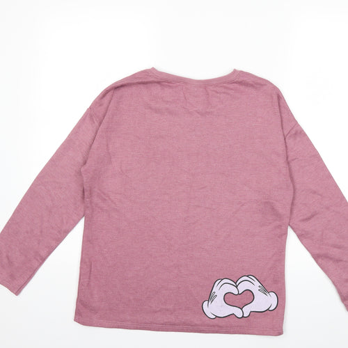 NEXT Girls Pink   Pullover Sweatshirt Size 12 Years  - Minie Mouse