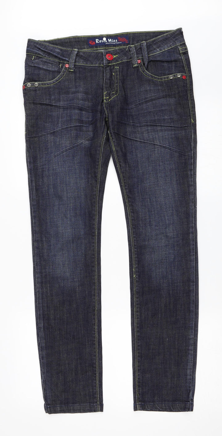 Rossa Miss Womens Blue  Denim Straight Jeans Size 31 in L31 in