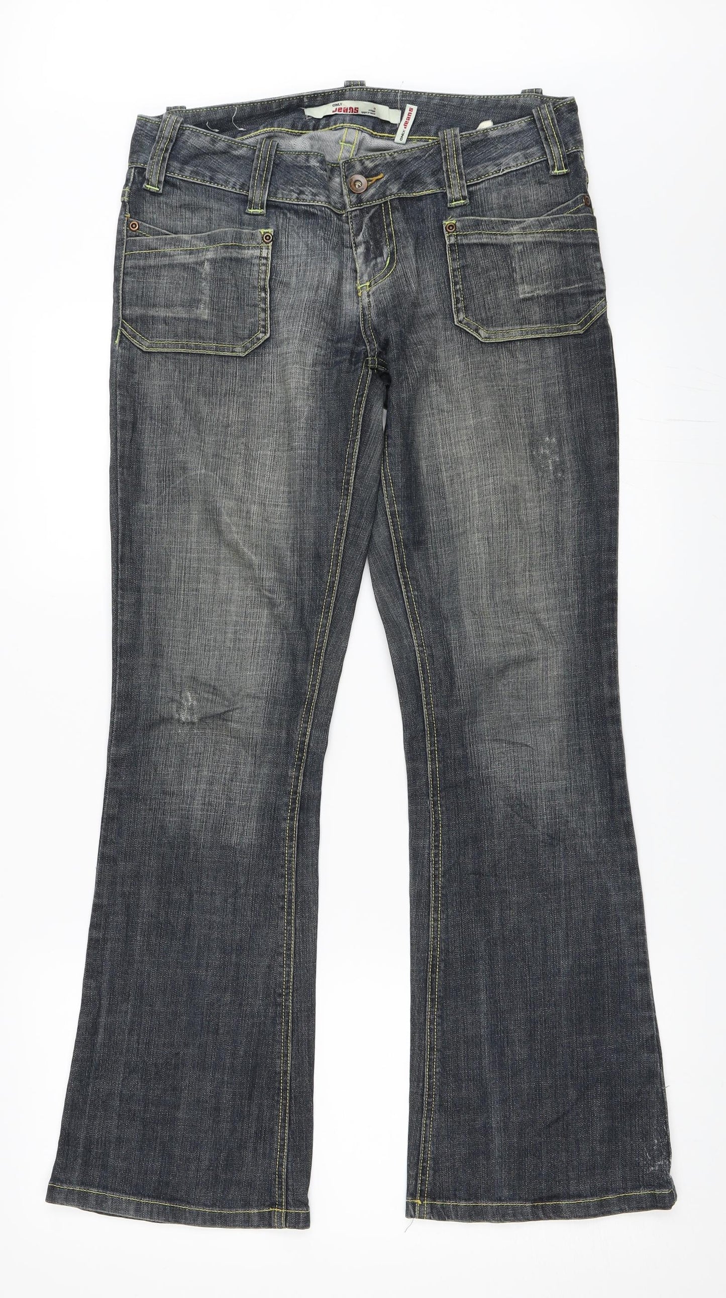 Only Womens Blue  Denim Bootcut Jeans Size 38 L30 in