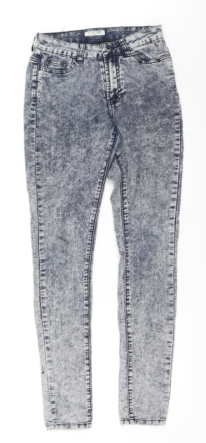 Flattop Womens Blue Denim Skinny Jeans Size XS L31 in