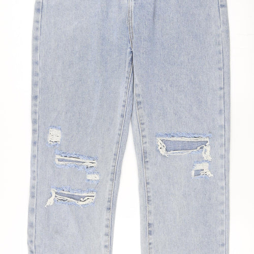 MOMOKROM Womens Blue  Denim Mom Jeans Size 12 L30 in
