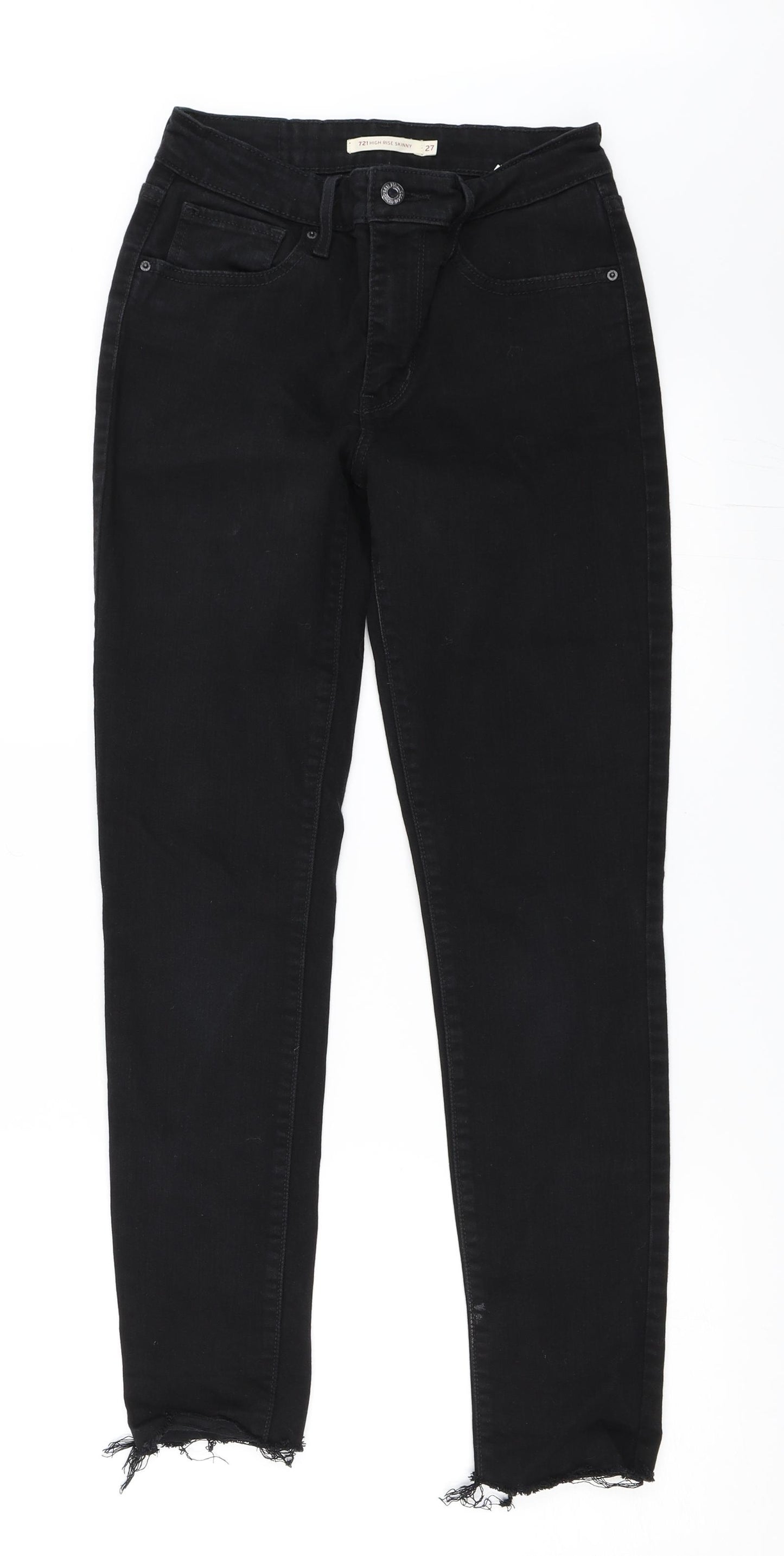 Levi's Womens Black  Denim Skinny Jeans Size 27 in L30 in