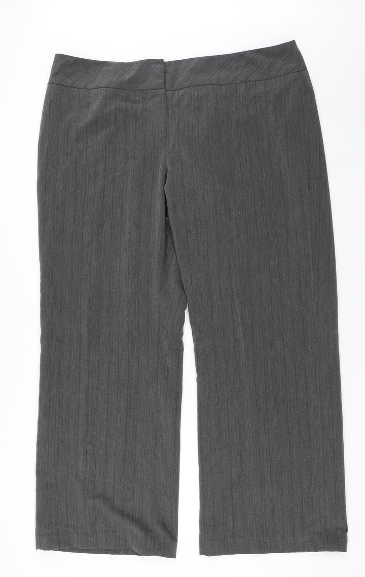 Debenhams Womens Grey Trousers Size 18 L30 in