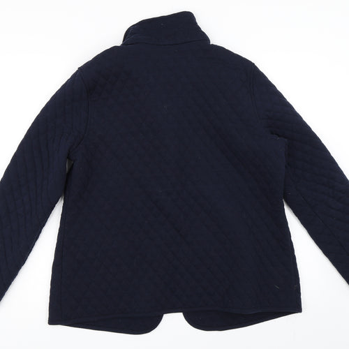 BM Casual Womens Blue   Quilted Coat Size 16