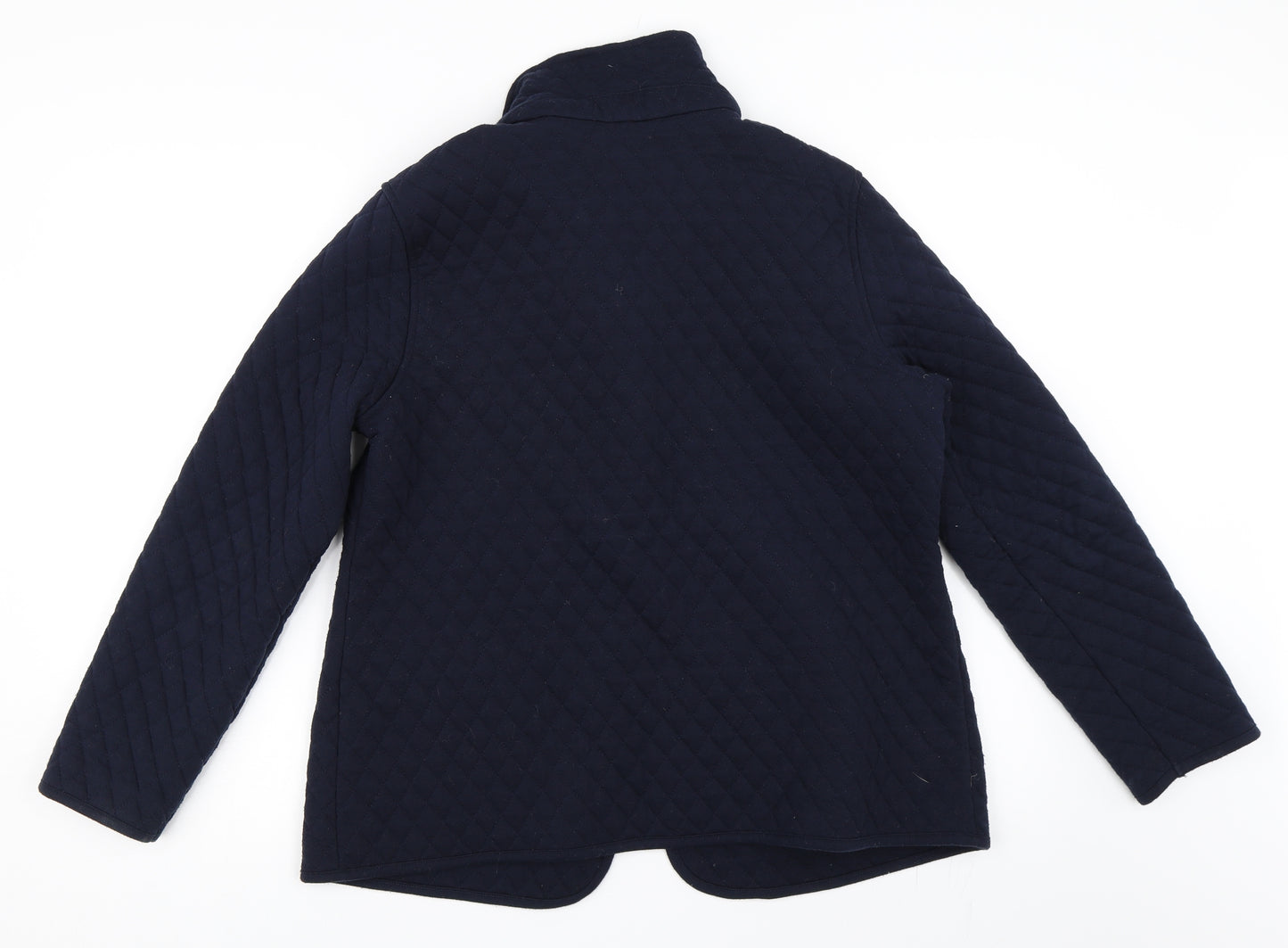 BM Casual Womens Blue   Quilted Coat Size 16