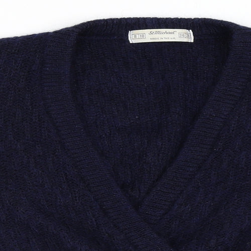 St Michael Womens Blue   Cardigan Jumper Size 8