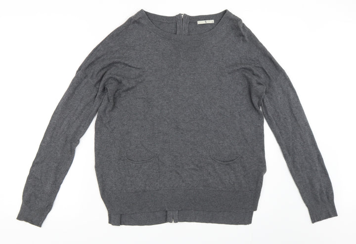 TU Womens Grey Pullover Jumper Size 10