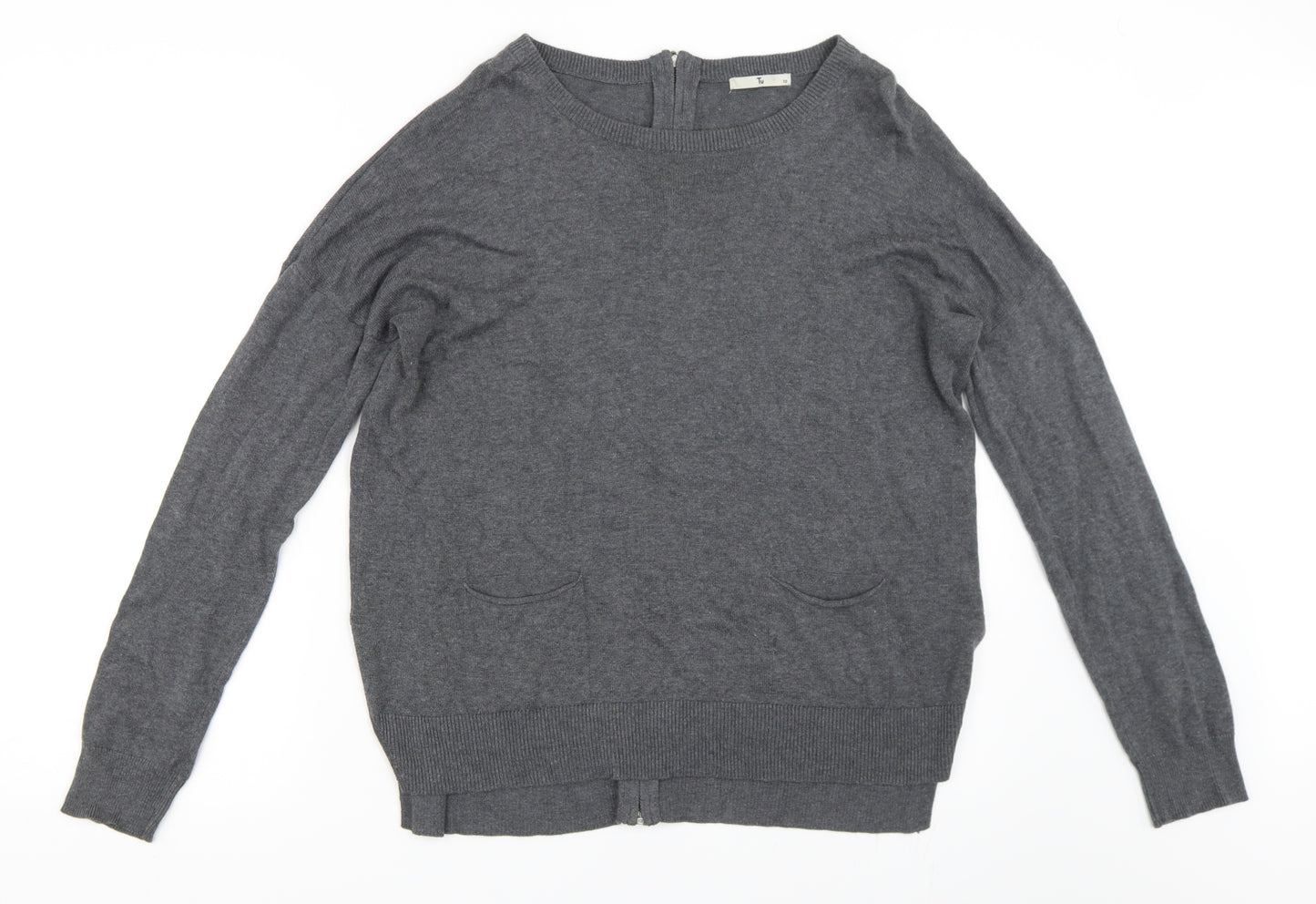 TU Womens Grey   Pullover Jumper Size 10