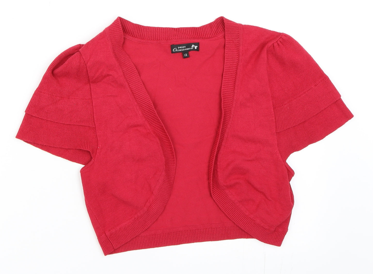 Papaya Womens Red   Cardigan Jumper Size 12