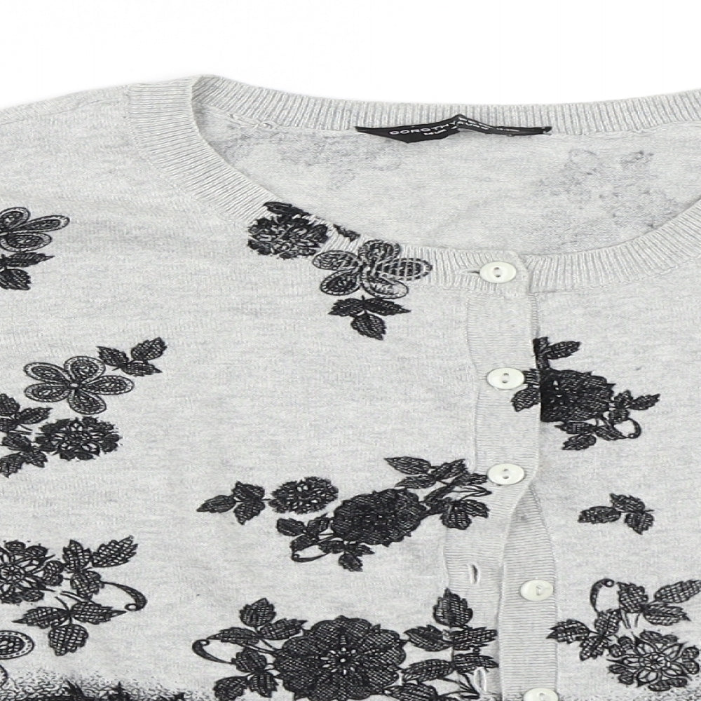 Dorothy Perkins Womens Grey   Cardigan Jumper Size 14