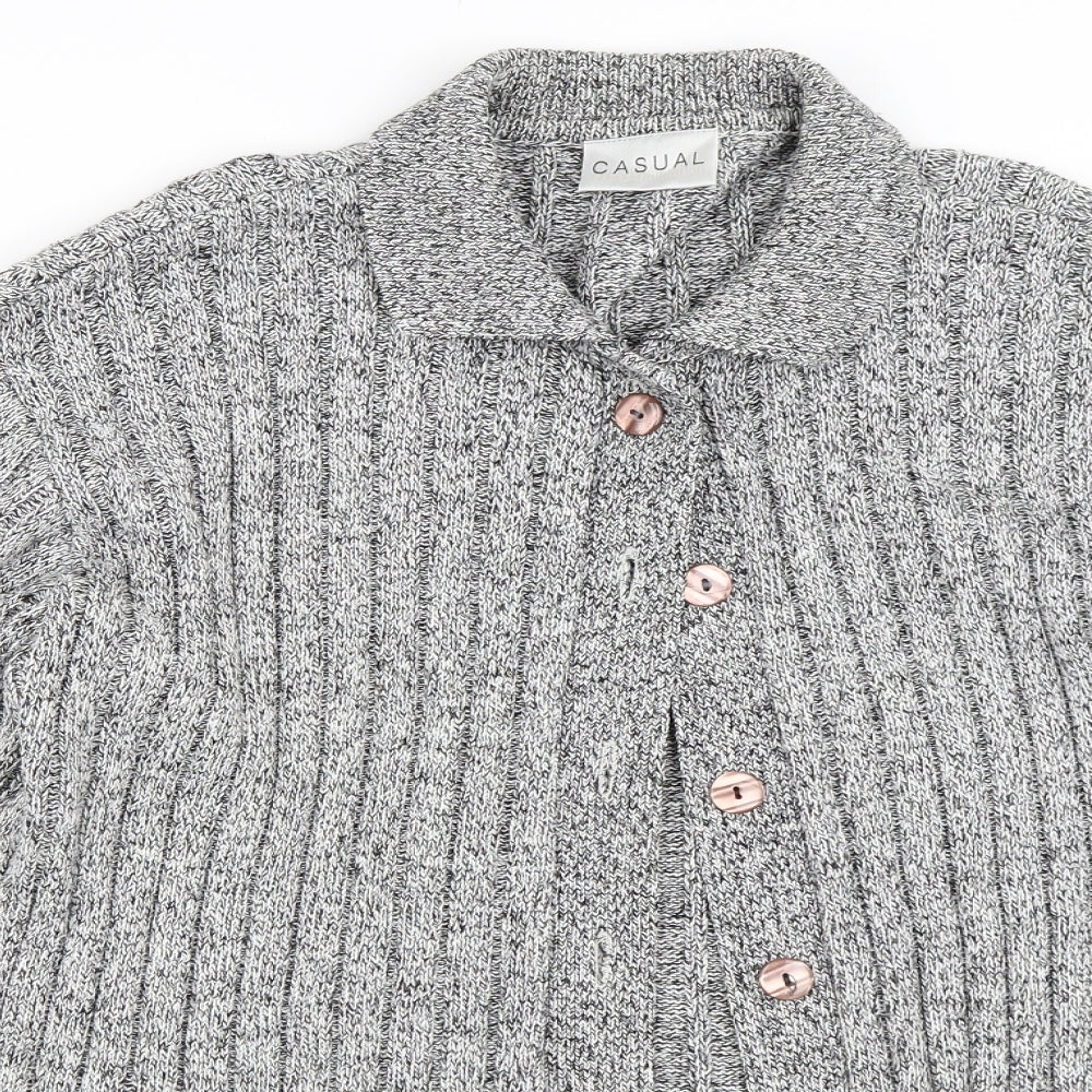 Casual Collection Womens Grey   Cardigan Jumper Size 14