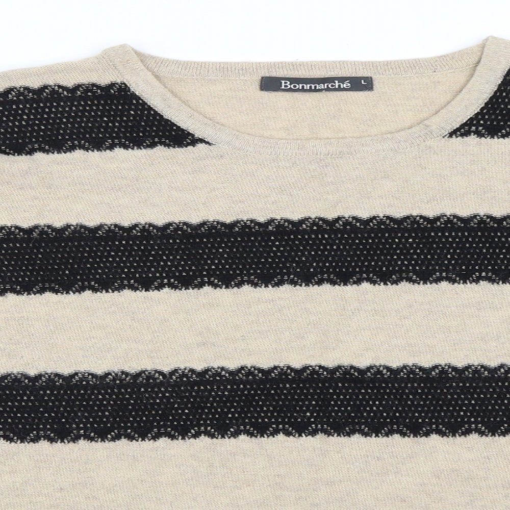 Bonmarché Womens Beige   Pullover Jumper Size L