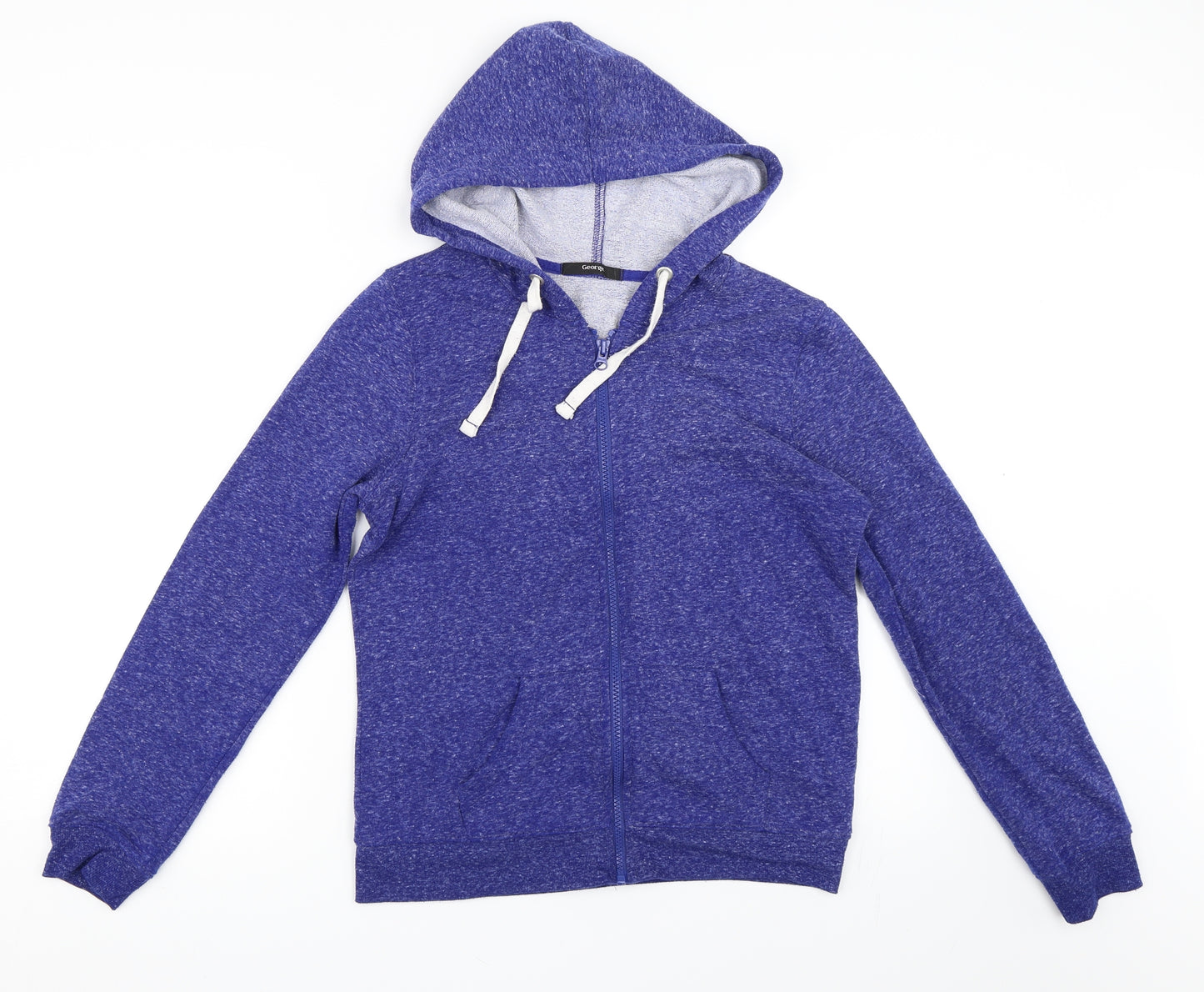 George Womens Blue   Full Zip Hoodie Size 10