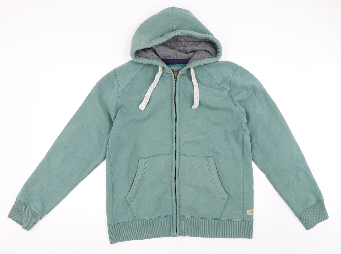 NORTH COAST Mens Green   Full Zip Hoodie Size L