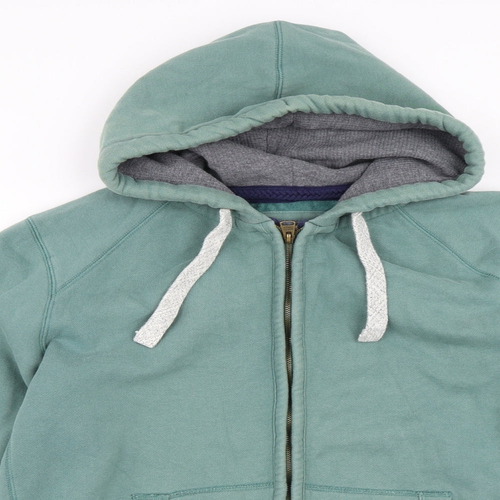 NORTH COAST Mens Green   Full Zip Hoodie Size L
