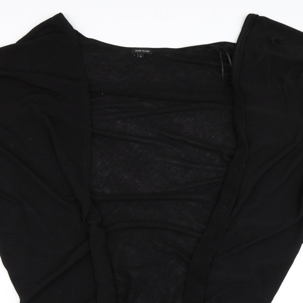 River Island Womens Black   Cardigan Jumper Size S  - batwing cardigan
