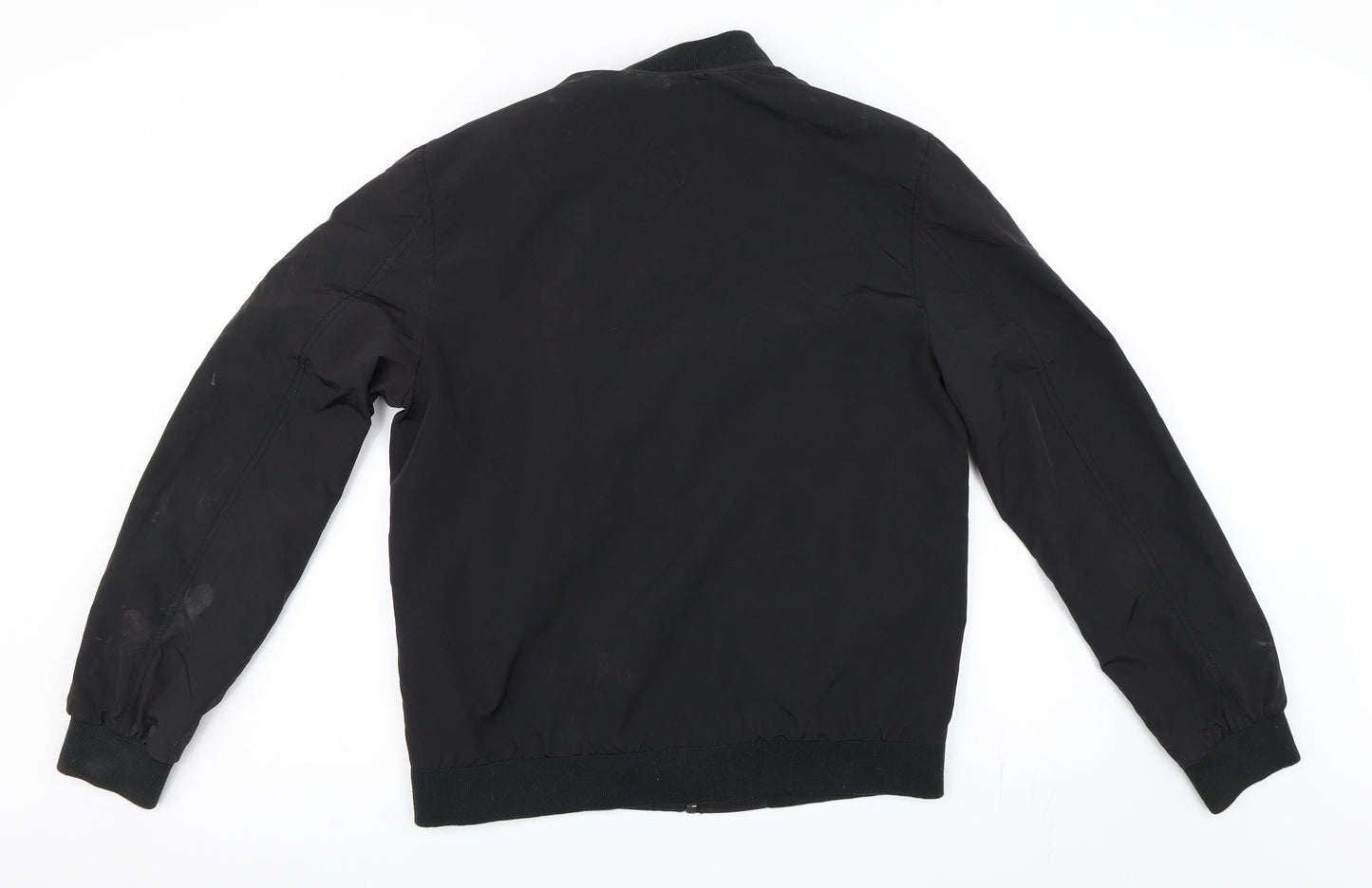 H&M Mens Black   Bomber Jacket Coat Size S