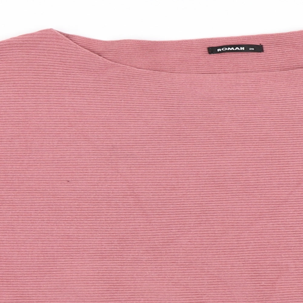 Roman Womens Pink   Pullover Jumper Size 20