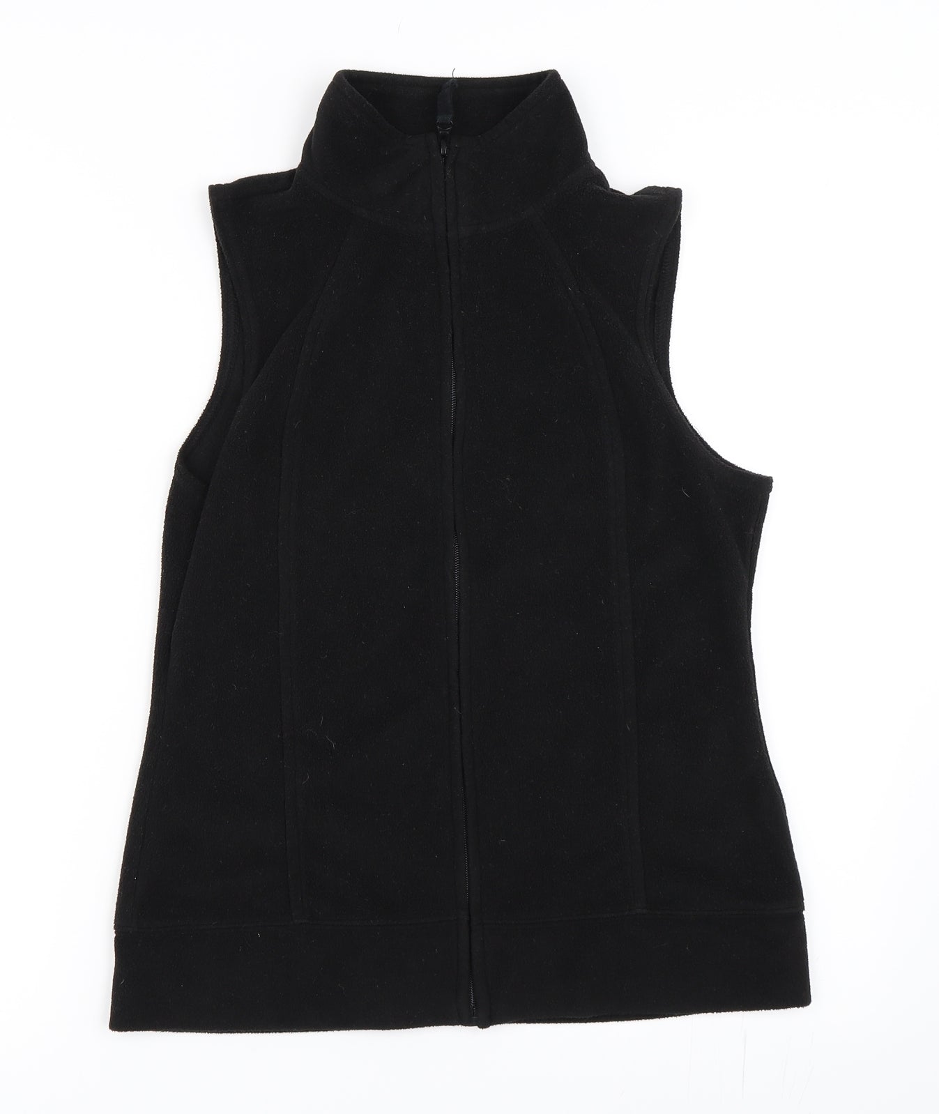 F&F Womens Black  Fleece Jacket Waistcoat Size 8
