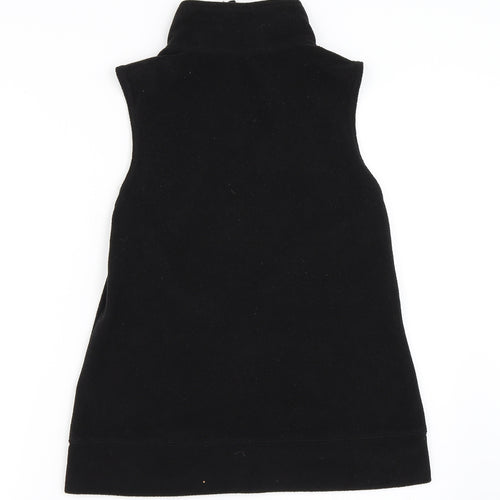 F&F Womens Black  Fleece Jacket Waistcoat Size 8