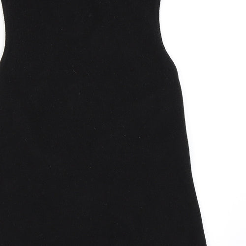 F&F Womens Black  Fleece Jacket Waistcoat Size 8