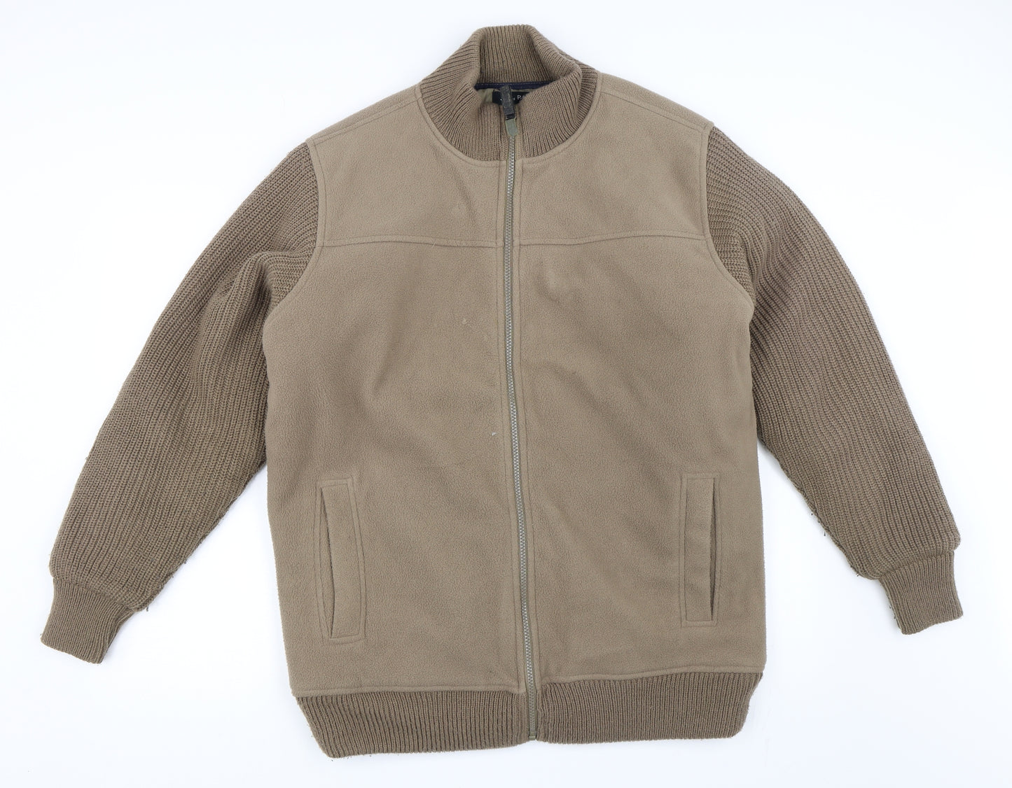 James Pringle Mens Beige  Fleece Jacket  Size M