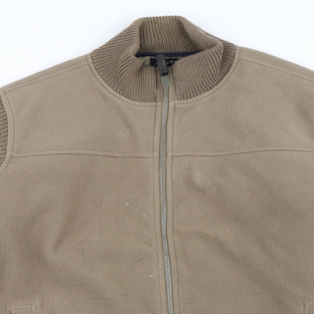James Pringle Mens Beige  Fleece Jacket  Size M