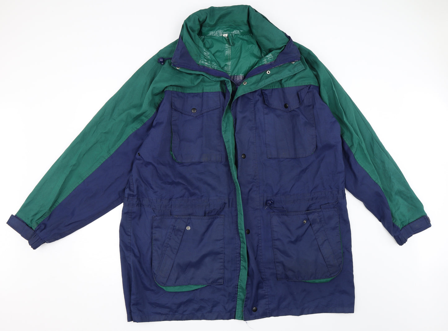 Preworn Mens Blue   Parka Coat Size XL