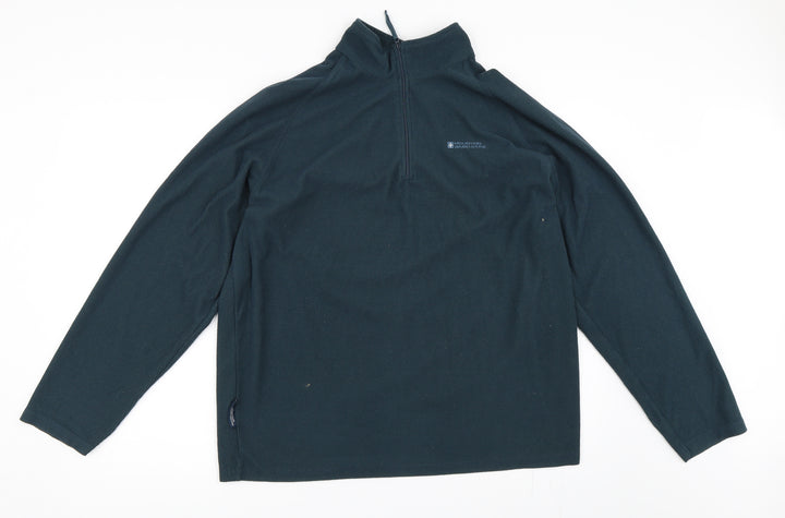 Mountain Warehouse Womens Blue Henley Sweatshirt Size L