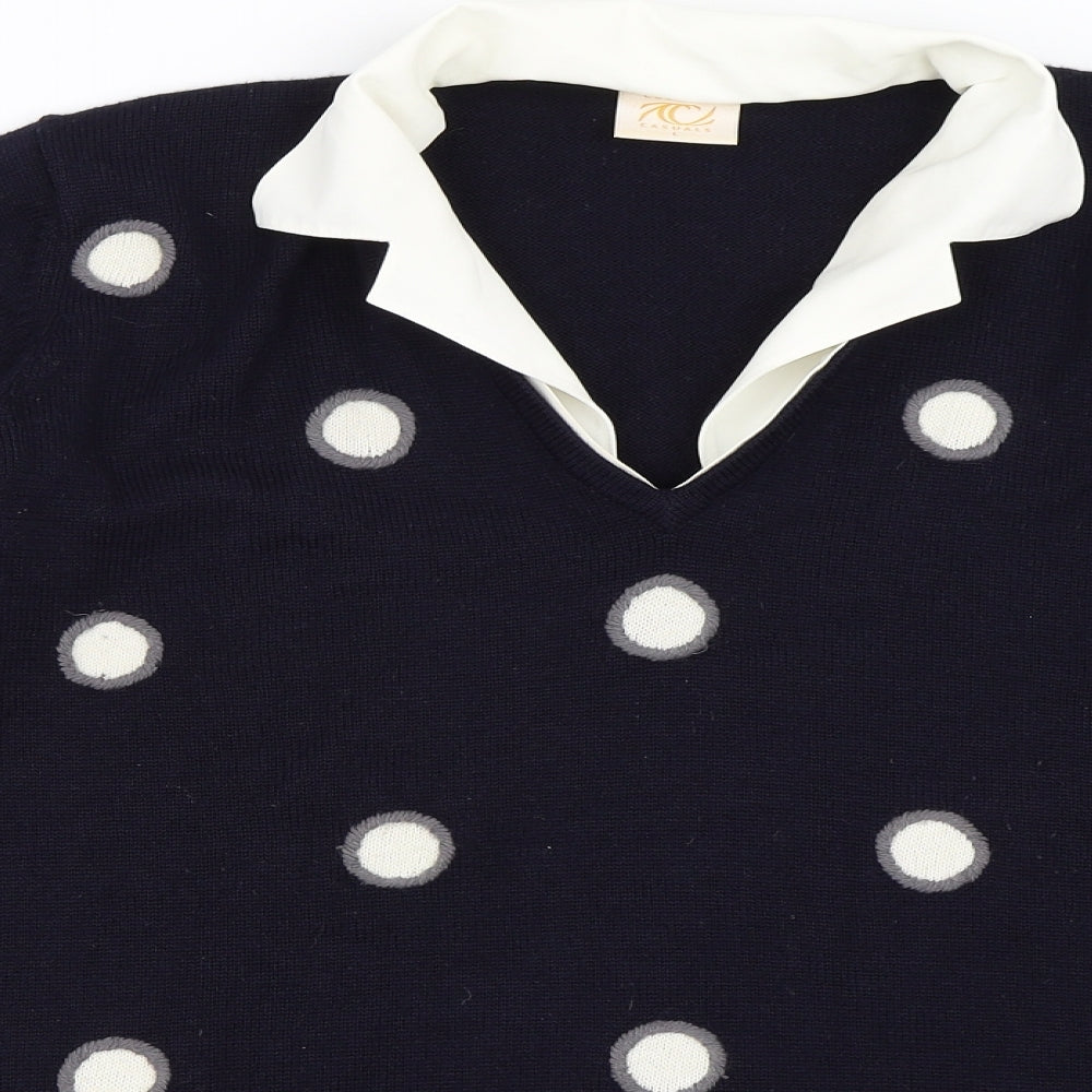 Country Casuals Womens Blue   Pullover Jumper Size L