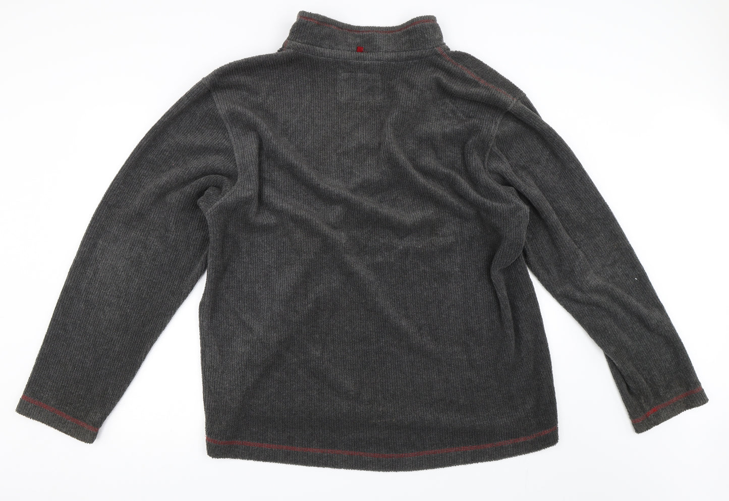 NORTH COAST Mens Grey   Henley Sweatshirt Size XL