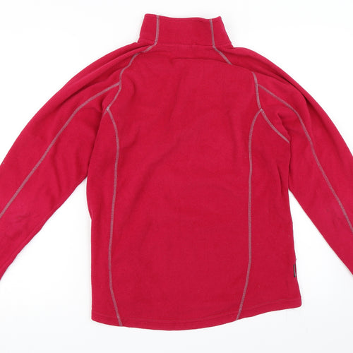 RAB Womens Pink  Fleece Henley Sweatshirt Size 14