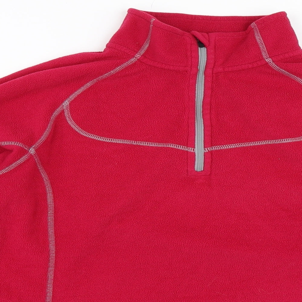 RAB Womens Pink  Fleece Henley Sweatshirt Size 14